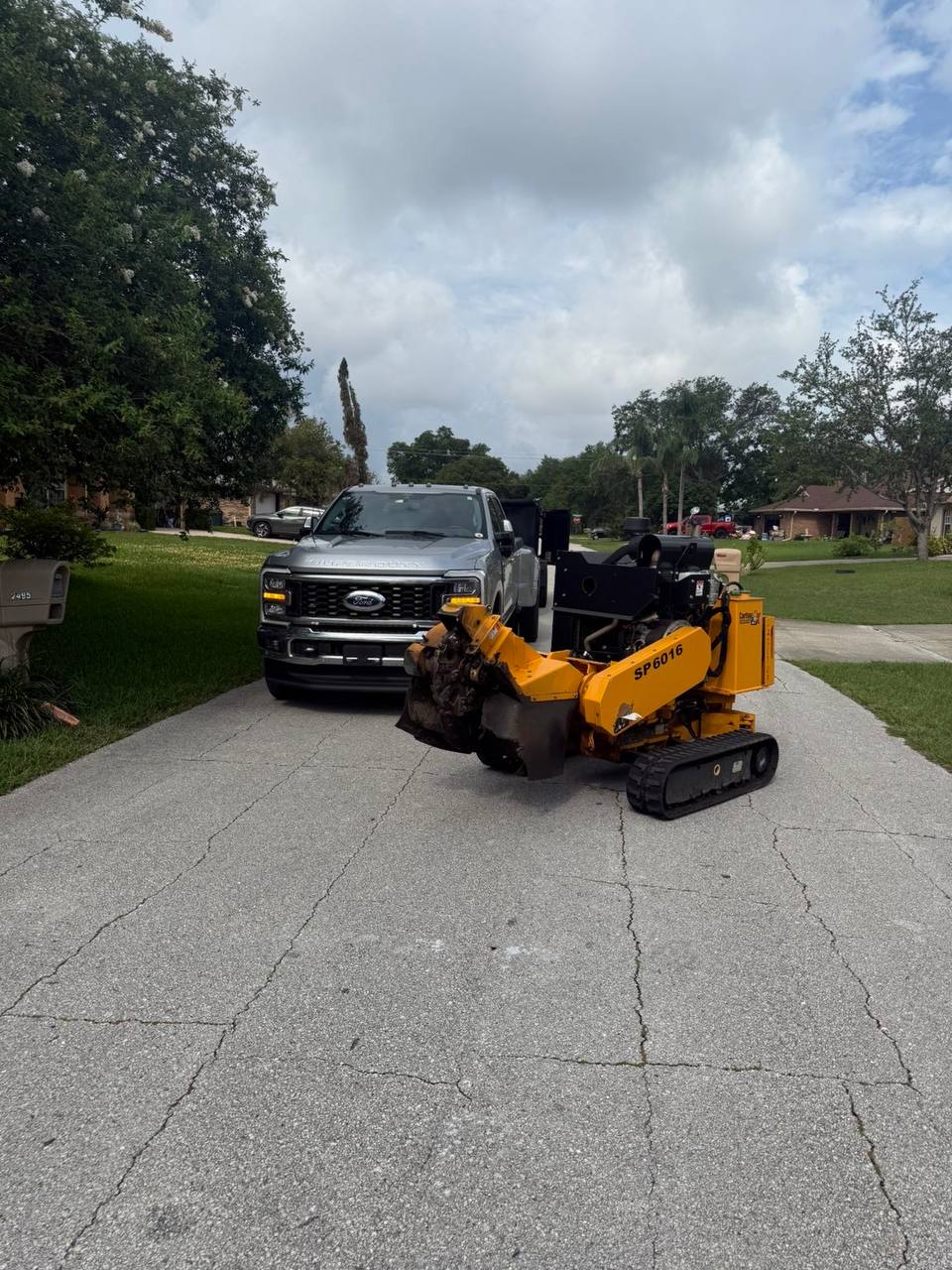 Completed stump removal